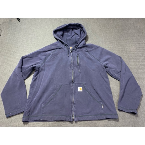 Carhartt Other - Carhartt FR Flame Resistant  Full Zip Hoodie Jacket Sz L 101577 410 CAT2 2112